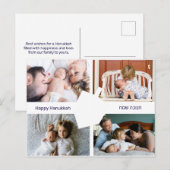 Hebrew Dreidel Silhouette Foto's Hanukkah Briefkaa Briefkaart (Voorkant / Achterkant)