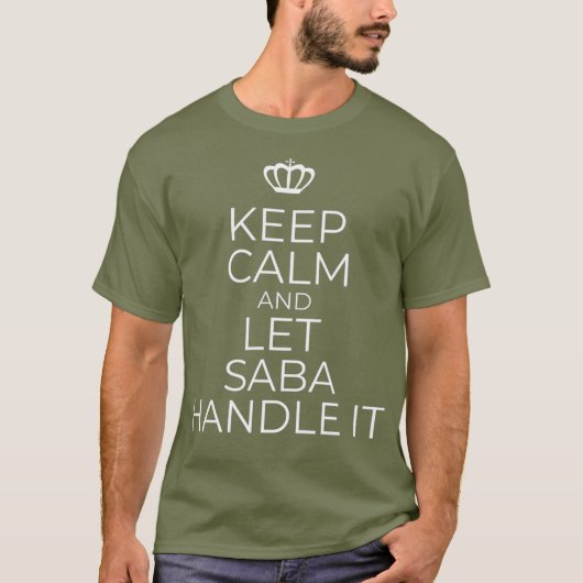 Hebrew Grandparent Gift Saba T-shirt (Voorkant)