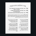 Hebrew Hadlakat Nerot Chanukah - Blessings Menorah Acryl Muurkunst<br><div class="desc">Seder Hadlakat Nerot (Shel) Chanukah - Hebreeuwse zegeningen en gebeden die bij het verlichten van de kangokiya's (menorah) zijn geneukt en gezongen. Een traditionele set van drie zegeningen, Hanerot Halallu, en Maoz Tzur. Geweldig om te gebruiken als wandbekleding voor Chanoeka of praktische handleiding om de lichten aan te branden. Geweldig...</div>