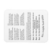 Hebrew Hadlakat Nerot Chanukah - Blessings Menorah Magneet (Horizontaal)