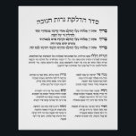 Hebrew Hadlakat Nerot Chanukah - Blessings Menorah Perfect Poster<br><div class="desc">Seder Hadlakat Nerot (Shel) Chanukah - Hebreeuwse zegeningen en gebeden die bij het verlichten van de kangokiya's (menorah) zijn geneukt en gezongen. Een traditionele set van drie zegeningen, Hanerot Halallu, en Maoz Tzur. Geweldig om te gebruiken als wandbekleding voor Chanoeka of praktische handleiding om de lichten aan te branden. Geweldig...</div>