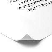 Hebrew Hadlakat Nerot Chanukah - Blessings Menorah Poster (Hoek)