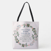 Hebrew Haggadah Quote over Matzah Passover Seder Tote Bag (Voorkant)
