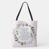 Hebrew Haggadah Quote over Matzah Passover Seder Tote Bag (Achterkant)