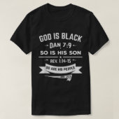 Hebrew Israelite Clothing God is Black Womens Mens T-shirt (Design voorkant)