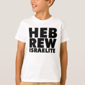 HEBREW ISRAELITE T-Shirt (Zwarte Kinderen) (Voorkant)