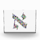 Hebrew Letter ALEF made with Gemstones Fotoblokken (Voorkant)