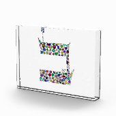 Hebrew Letter BET made with Gemstones Fotoblokken (Rechts)