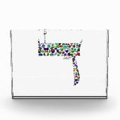 Hebrew Letter DALET made with Gemstones Fotoblokken (Voorkant)