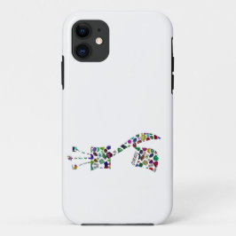 Hebrew Letter GIMMEL made with Gemstones Case-Mate iPhone Case