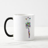 Hebrew Letter ZAIN made with Gemstones Magische Mok (Links)