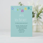 HEBREW-LETTERS — Kaart van de Partij voor Opvang (Staand voorkant)