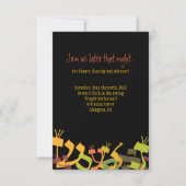 HEBREW LETTERS TREE Bar Mitzvah Party Card Kaart (Voorkant)