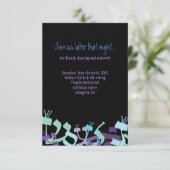 HEBREW LETTERS TREE Bar Mitzvah Party Card Kaart (Staand voorkant)