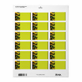 HEBREW LETTERS TREE Druk uw eigen label af (Full Sheet)