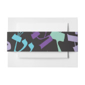 HEBREW LETTERS TREE  Wrap Band Uitnodigingen Wikkel (Voorkant Voorbeeld)