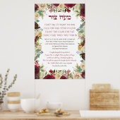 Hebrew Maoz Tzur Hanukkah Song Poster (Keuken)