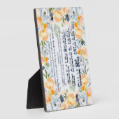 Hebrew Modeh Ani Jewish Morning Gratitude Prayer Fotoplaat (Zijkant)