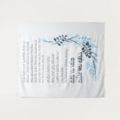 Hebrew Modeh Ani Jewish Morning Gratitude Prayer Wandkleed (Voorkant (horizontaal))