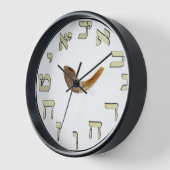 HEBREW NUMBERS WALL CLOCK (Hoek)