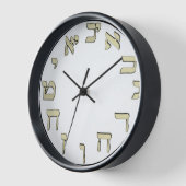 HEBREW NUMBERS WALL CLOCK (Hoek)