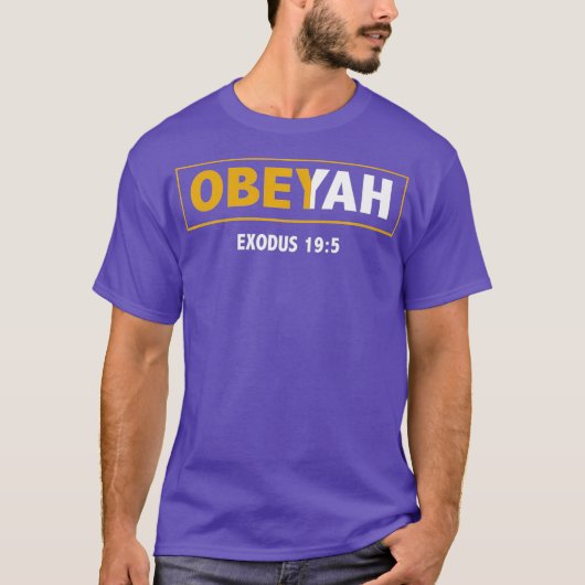Hebrew Roots Movement Yahweh Yahshua Yeshua T-shirt (Voorkant)