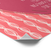 Hebrew Rosh Hashana Greetings met een Pomegranaat Poster (Hoek)