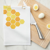 Hebrew Shana Tova Happy New Jwish Year Honeycomb Theedoek (Quarter Fold)