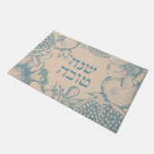 Hebrew Shana Tova Rosh Hashana Joods nieuwjaar Deurmat (Schuin)