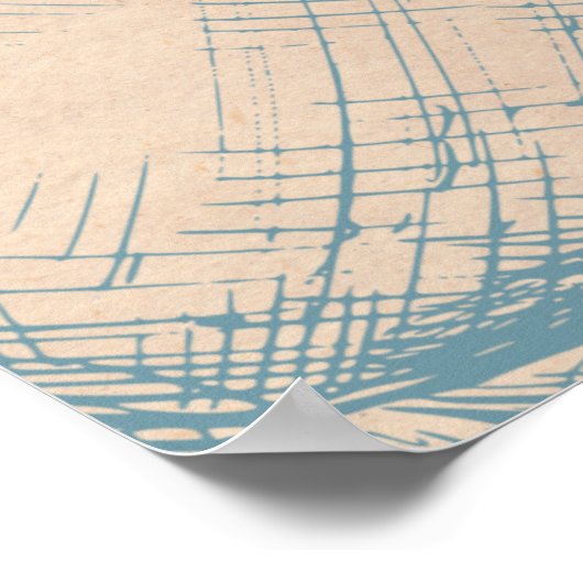 Hebrew Shana Tova Rosh Hashana Joodse nieuwjaars P Poster (Hoek)