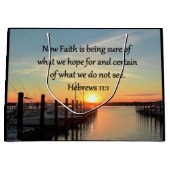 HEBREWS 11:11 SUNSET ONTWERP LARGE CADEAUTASJE (Voorkant)