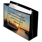 HEBREWS 11:11 SUNSET ONTWERP LARGE CADEAUTASJE (Voorkant Gekanteld)