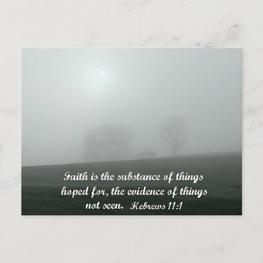 Hebrews 11:1 briefkaart (Voorkant)