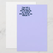 Hebrews 11:1 briefpapier (Voorkant / Achterkant)