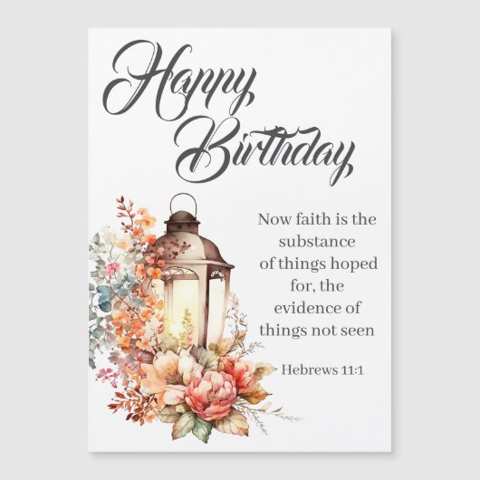 Hebrews 11:1 Christian Birthday Wishes (Voorkant)