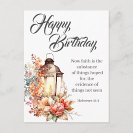 Hebrews 11:1 Christian Birthday Wishes Briefkaart