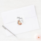 Hebrews 11:1 Christian Birthday Wishes Vierkante Sticker (Envelop)