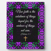 Hebrews 11:1 fotoplaat (Voorkant)