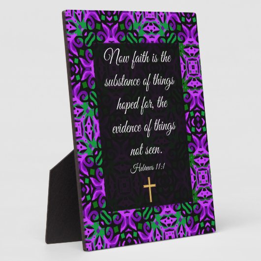 Hebrews 11:1 fotoplaat (Zijkant)