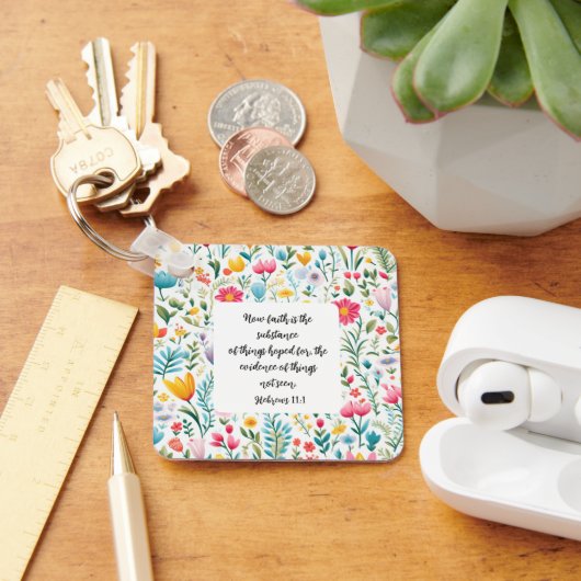 Hebrews 11:1 Keychain (Bureau)