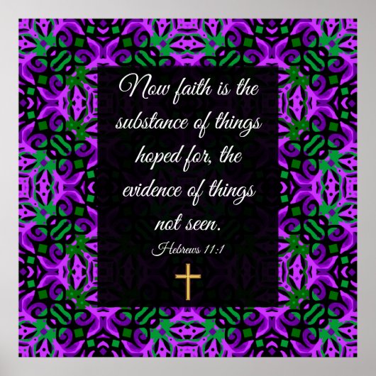 Hebrews 11:1 poster (Voorkant)