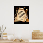 Hebrews 11:1 poster (Keuken)