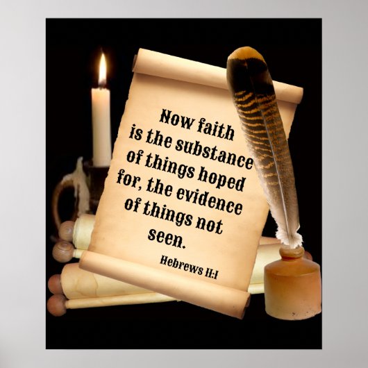 Hebrews 11:1 poster (Voorkant)