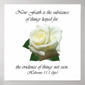 Hebrews 11:1 poster (Voorkant)