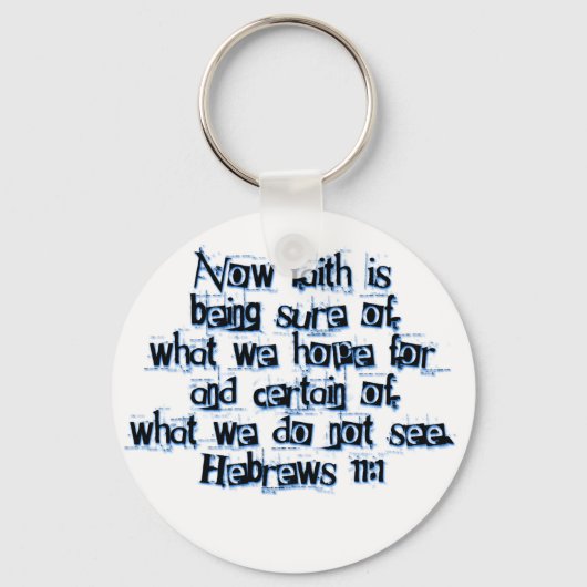 Hebrews 11:1 sleutelhanger (Voorkant)