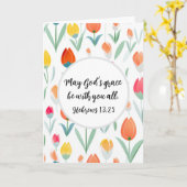Hebrews 13:25 Greeting Card Kaart (Gele Bloem)