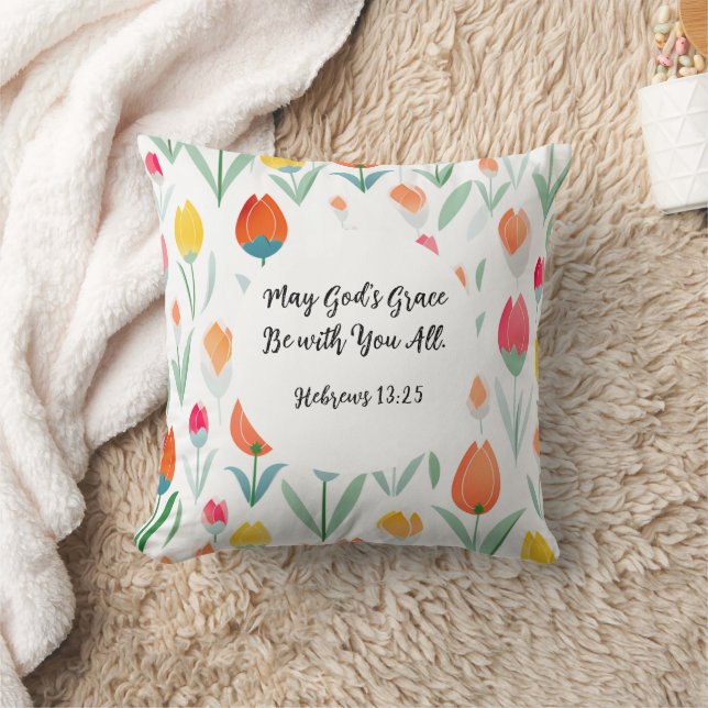 Hebrews 13:25 Throw Pillow Kussen (Deken)