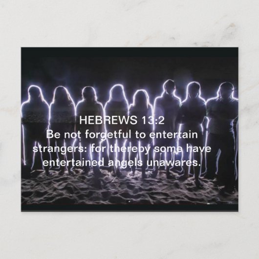 HEBREWS 13:2-BINNENHOEK BRIEFKAART (Voorkant)