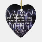 HEBREWS 13:2-BINNENHOEK KERAMISCH ORNAMENT (Rechts)