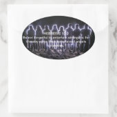 HEBREWS 13:2-BINNENHOEK OVALE STICKER (Tas)